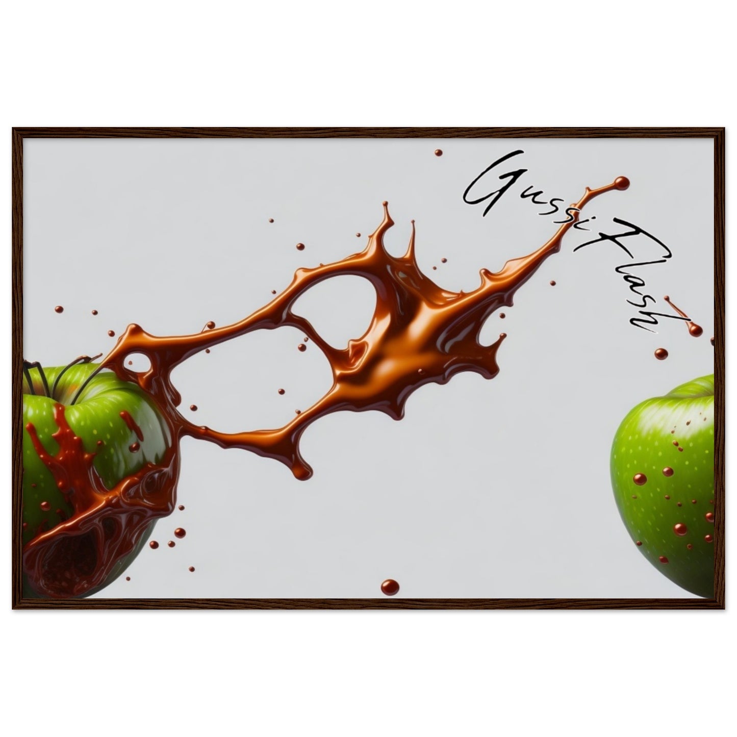 Premium-Poster aus mattem Papier mit Holzrahmen