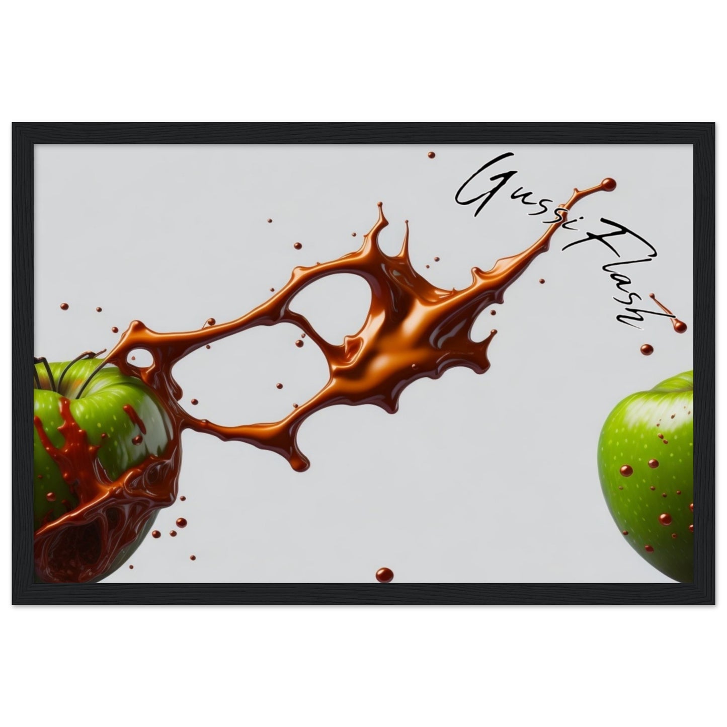 Premium-Poster aus mattem Papier mit Holzrahmen