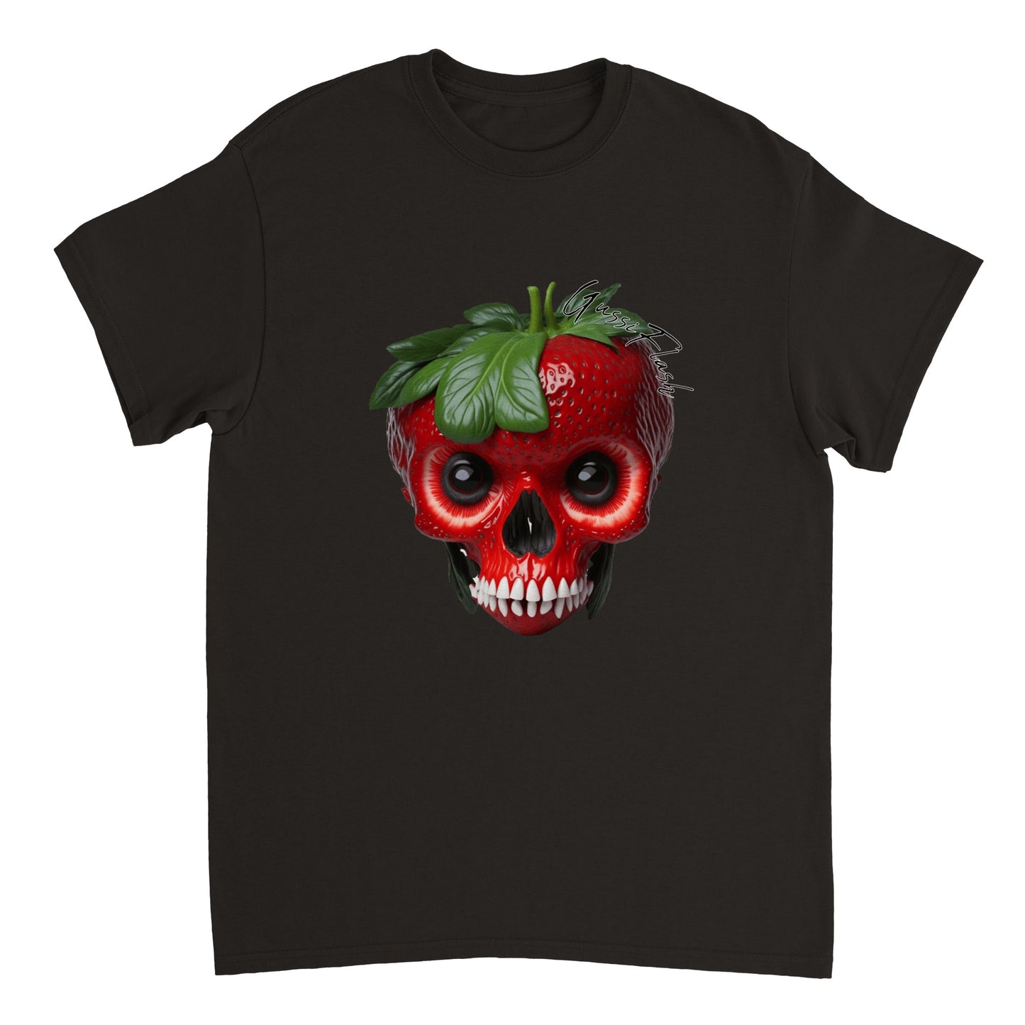 Schweres Unisex T-Shirt mit GussiFlash Skull