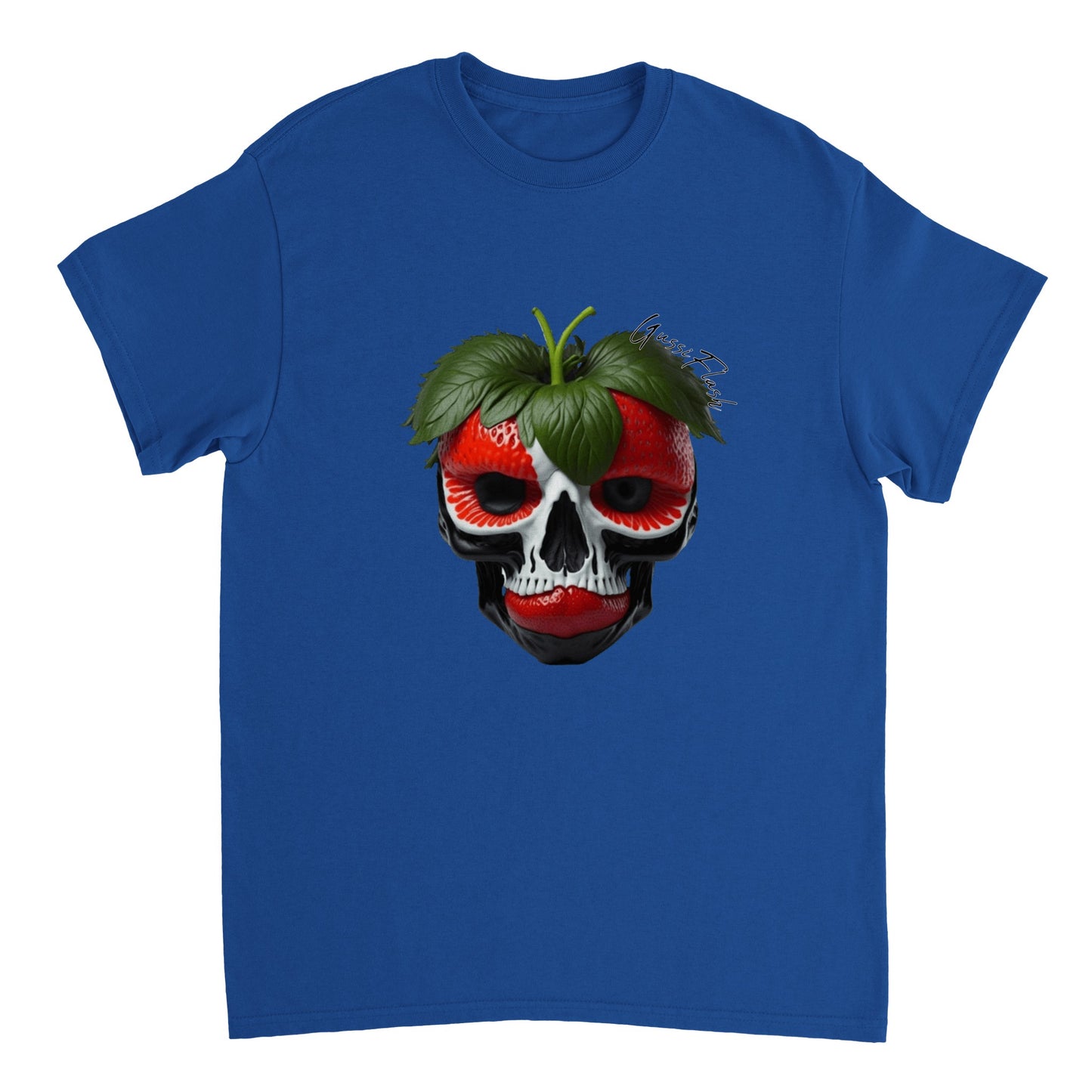 Schweres Unisex T-Shirt mit GussiFlash Skull