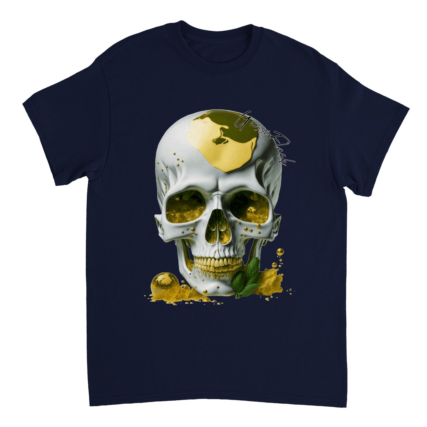 Schweres Unisex T-Shirt mit GussiFlash Skull