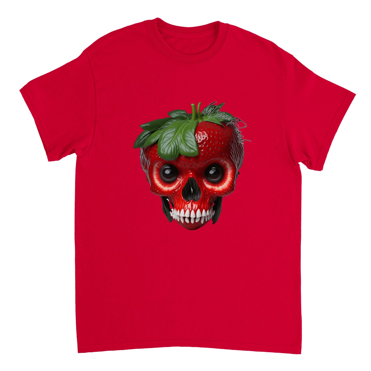 Schweres Unisex T-Shirt mit GussiFlash Skull