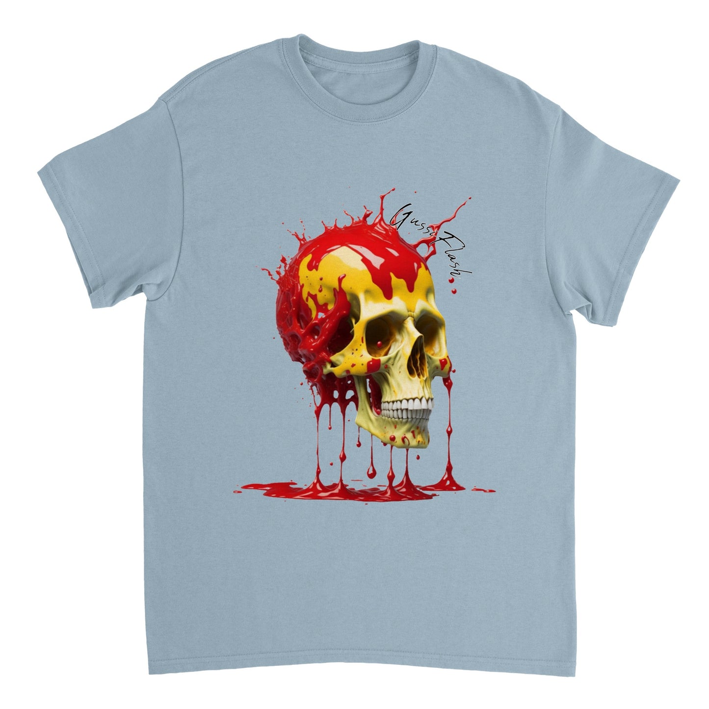 Schweres Unisex T-Shirt mit Skull von GussiFlash