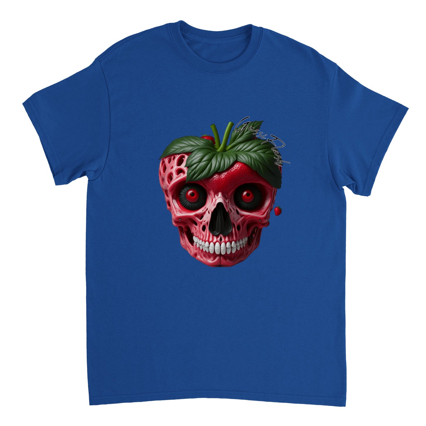 Schweres Unisex T-Shirt mit GussiFlash Skull