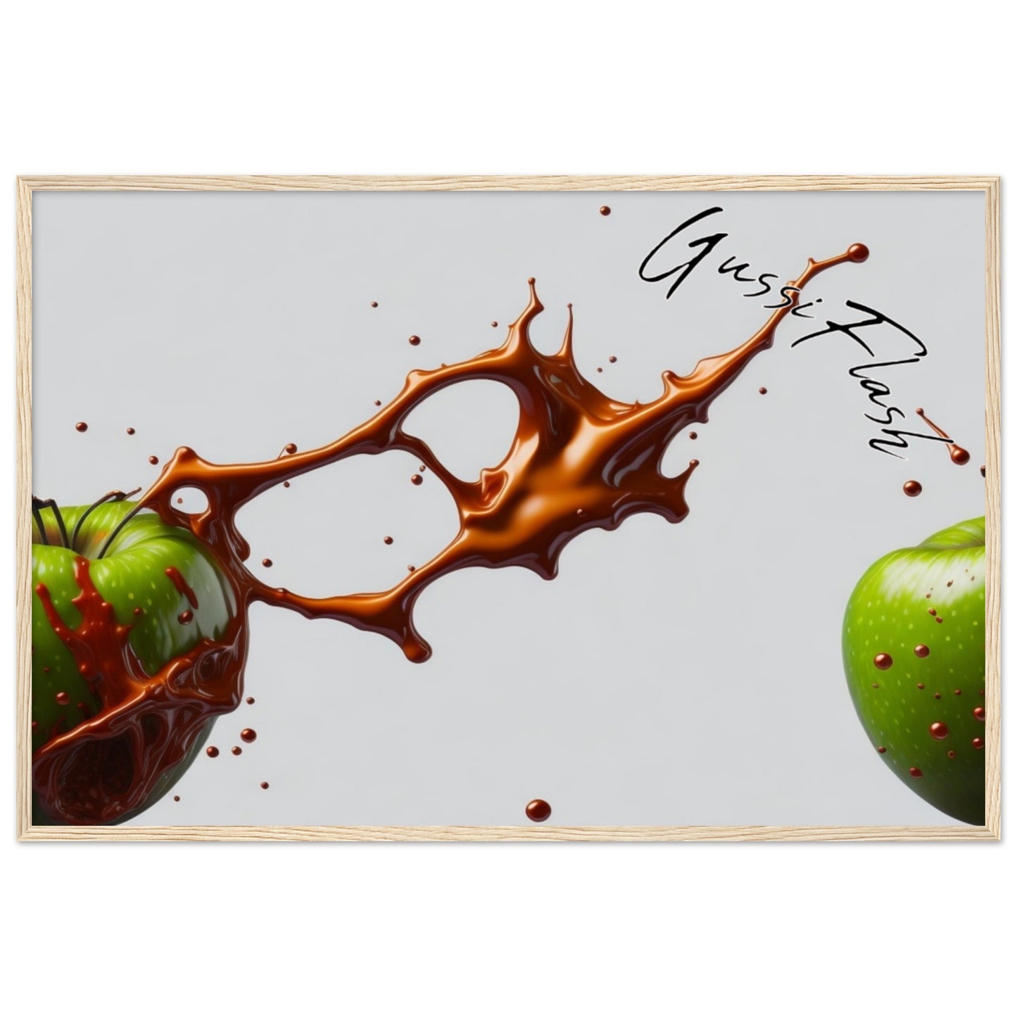 Premium-Poster aus mattem Papier mit Holzrahmen