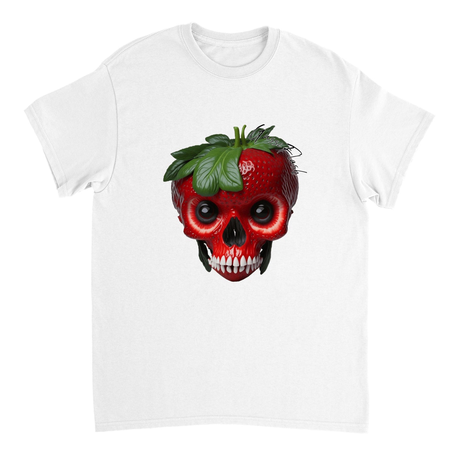 Schweres Unisex T-Shirt mit GussiFlash Skull
