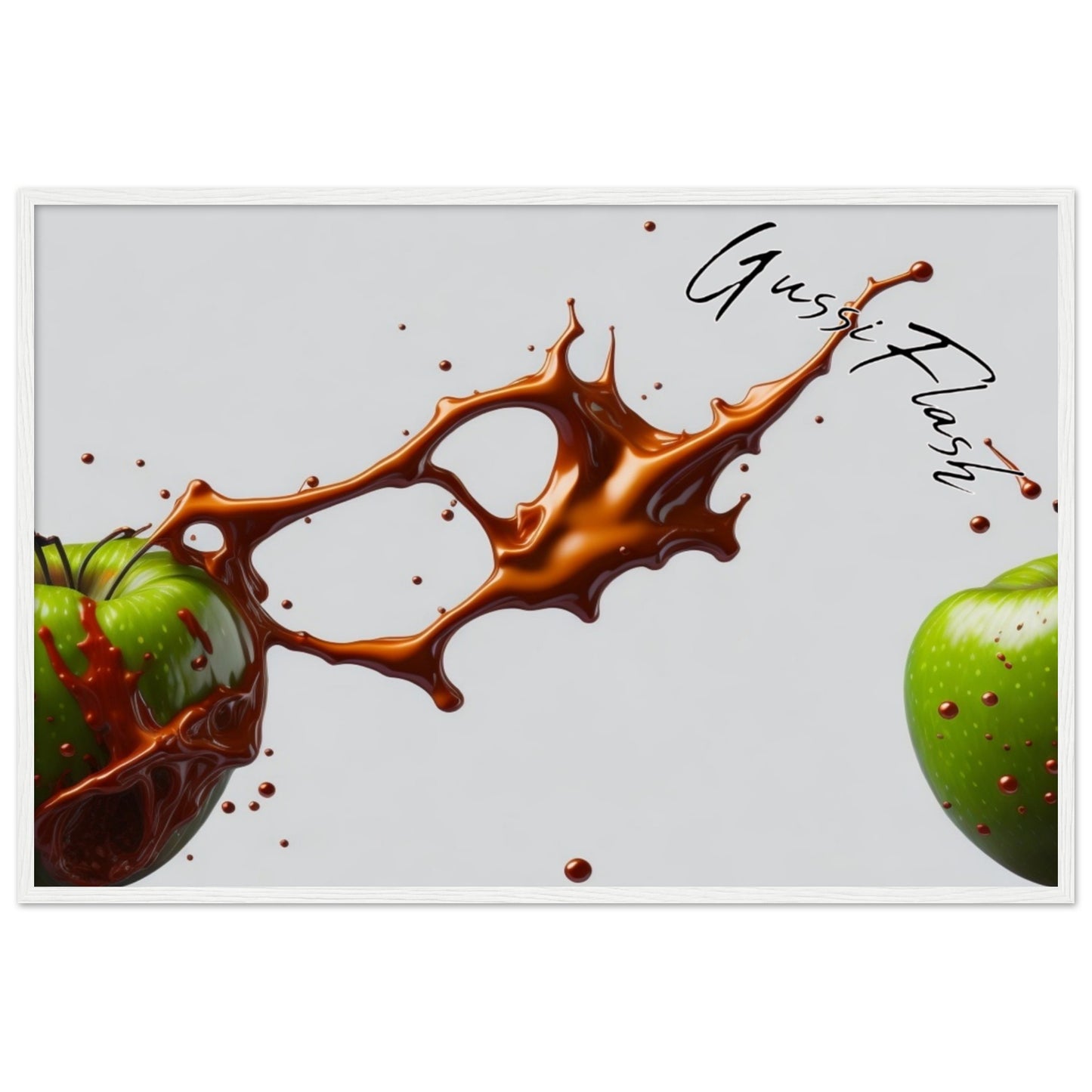 Premium-Poster aus mattem Papier mit Holzrahmen