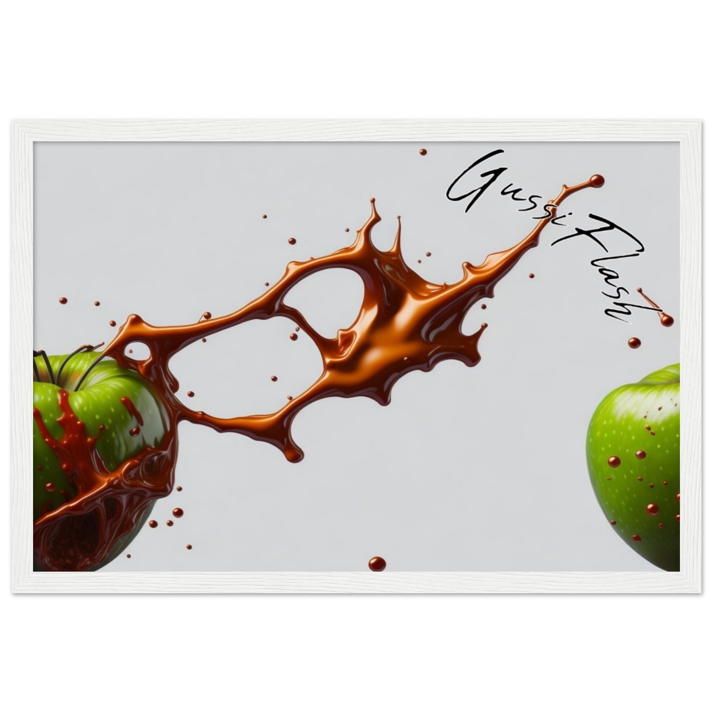 Premium-Poster aus mattem Papier mit Holzrahmen