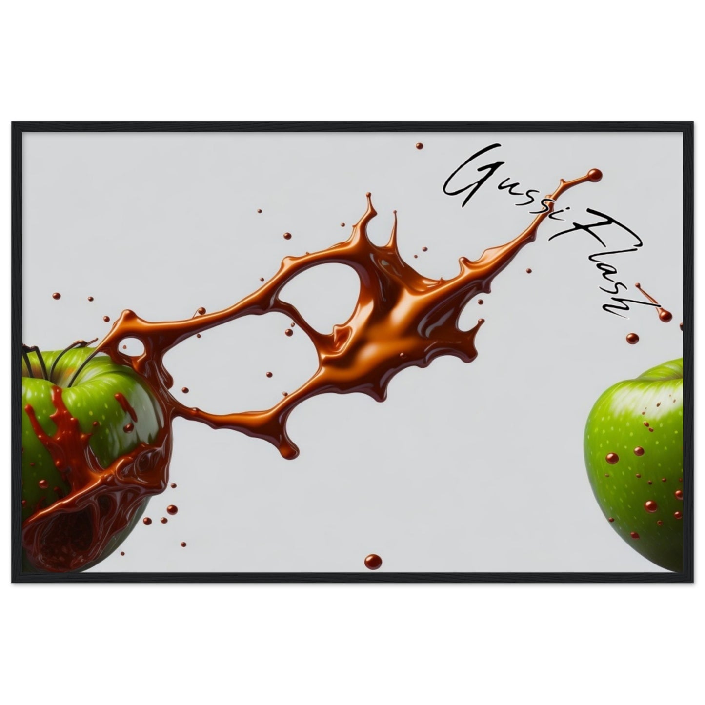 Premium-Poster aus mattem Papier mit Holzrahmen