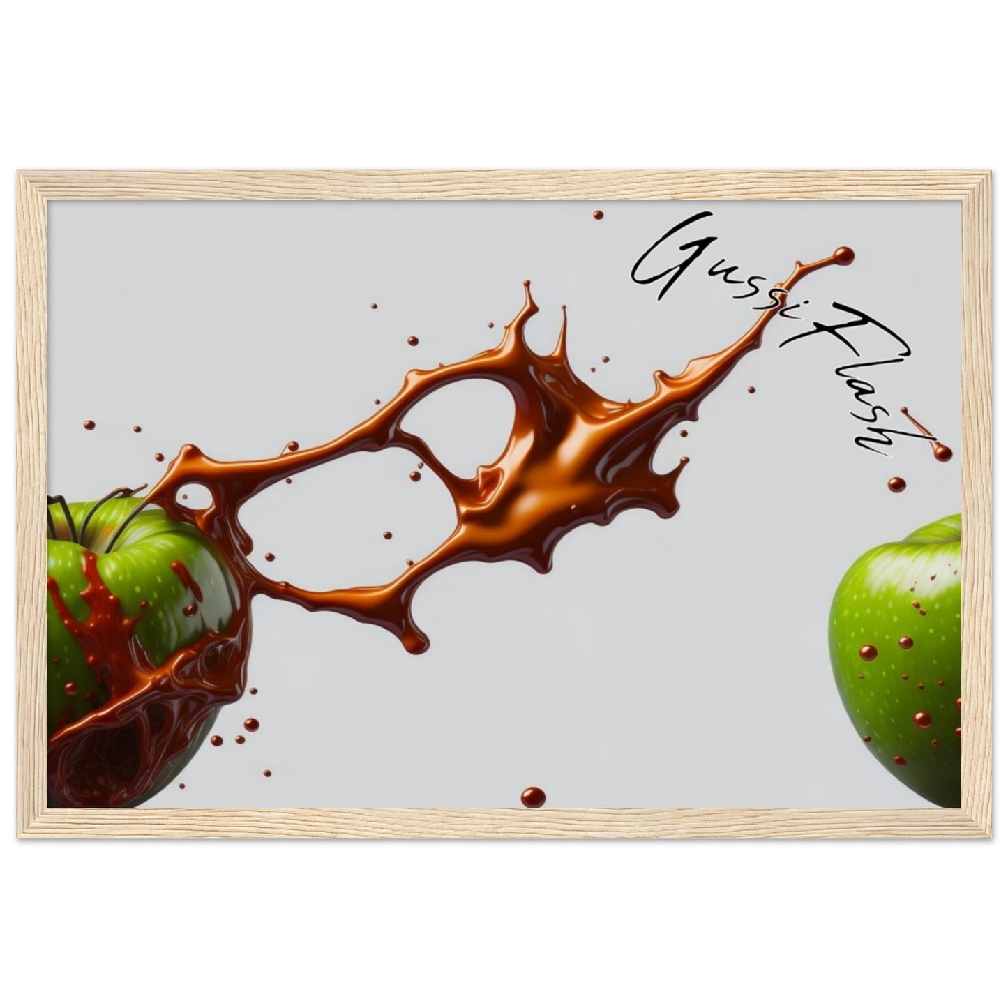 Premium-Poster aus mattem Papier mit Holzrahmen