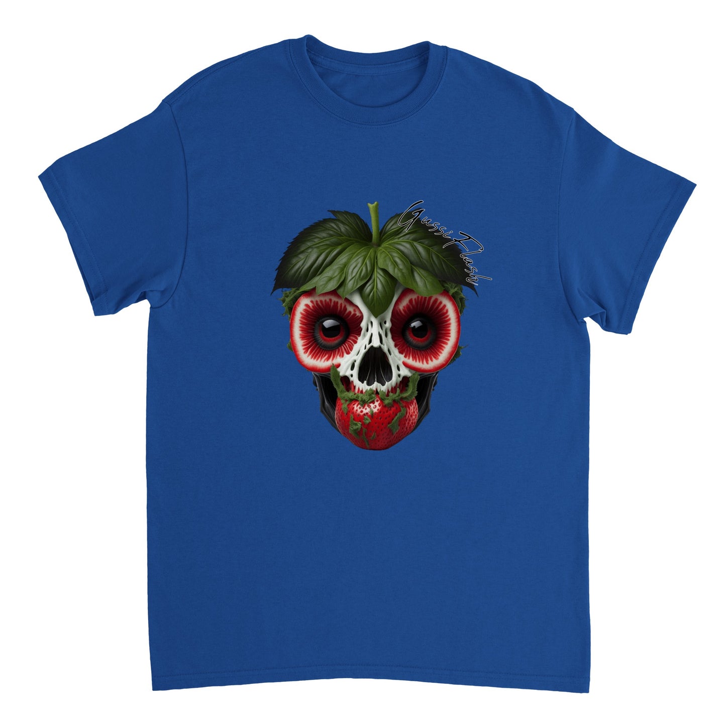 Schweres Unisex T-Shirt mit GussiFlash Skull
