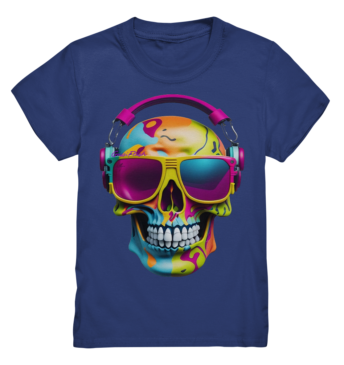 Bunter Totenkopf mit Zubehör - Kids Premium Shirt