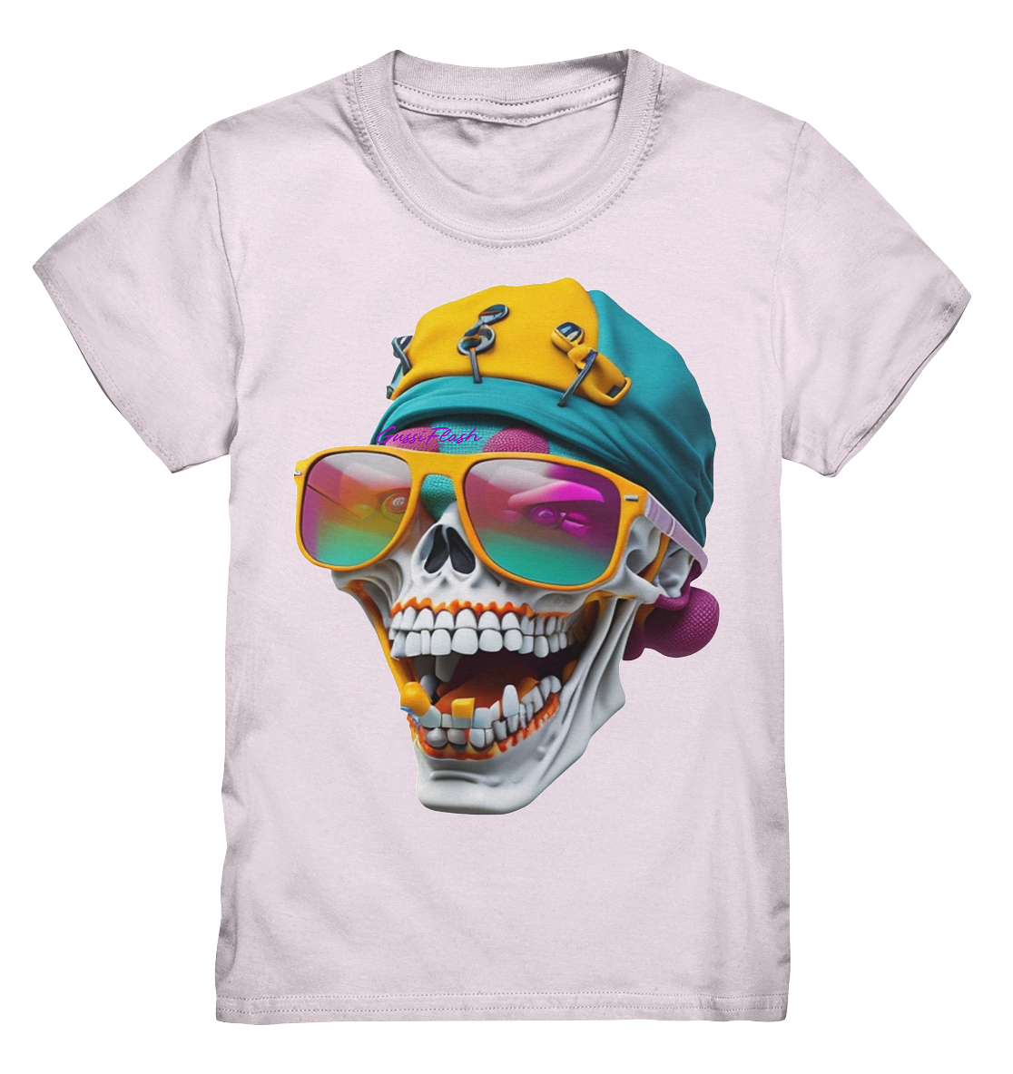 Lustiger Totenkopf mit Kopftuch - Kids Premium Shirt