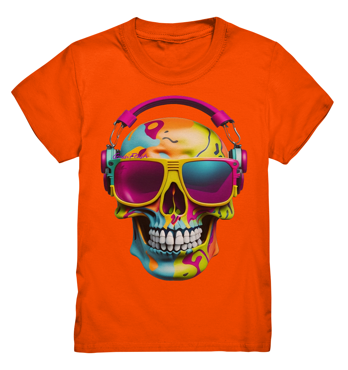 Bunter Totenkopf mit Zubehör - Kids Premium Shirt